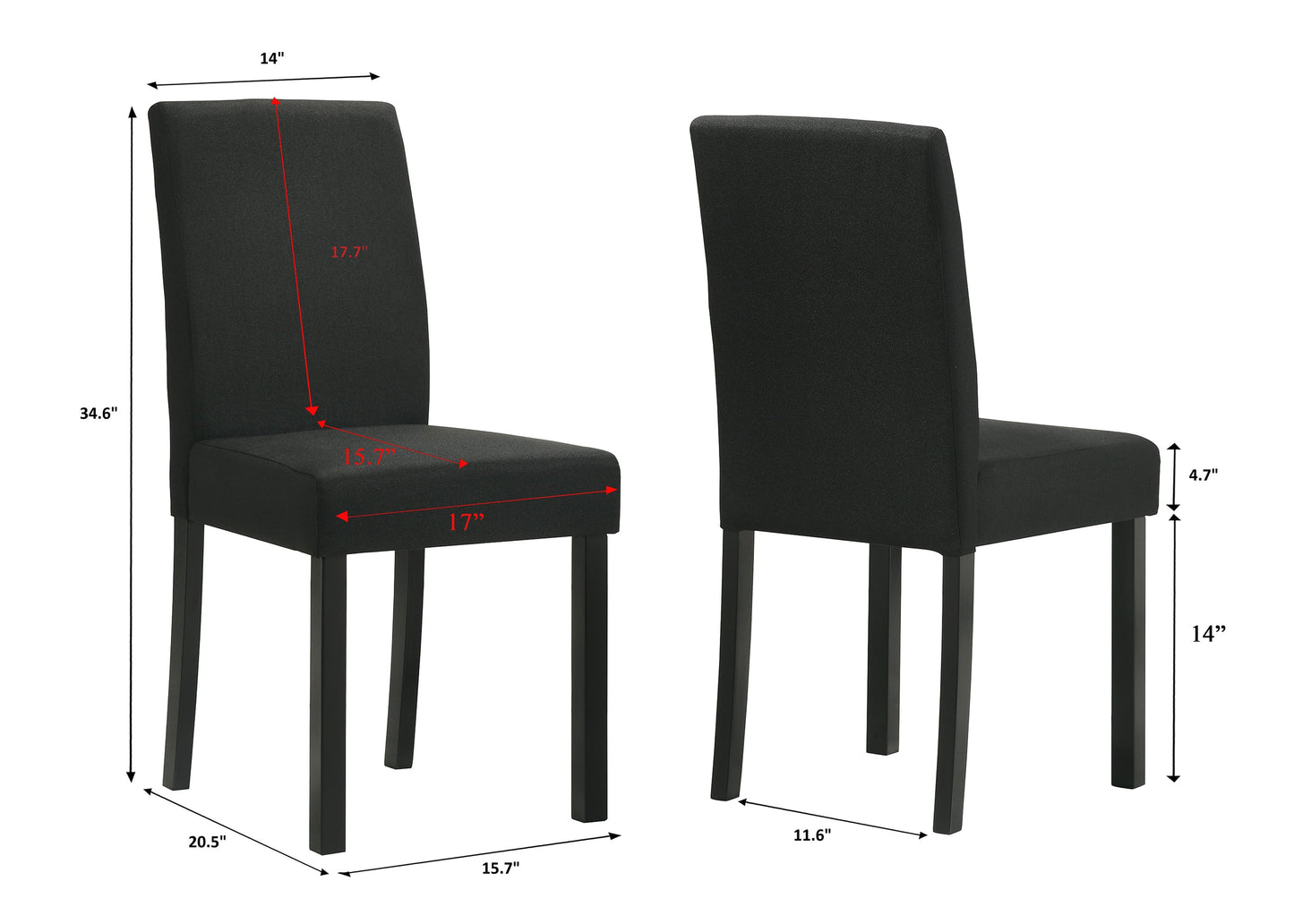 Resia Chairs (Pack of 2)