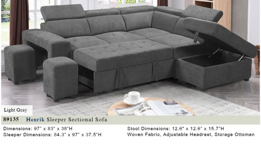 Henrik Sleeper Sectional Sofa