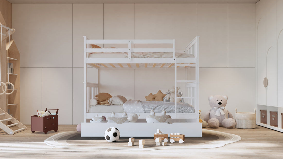 Full/Full Bunk Bed With Twin Trundle Espresso