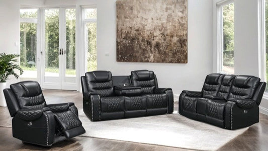 Harley 3Pc  Power Recliners -Top Grain-