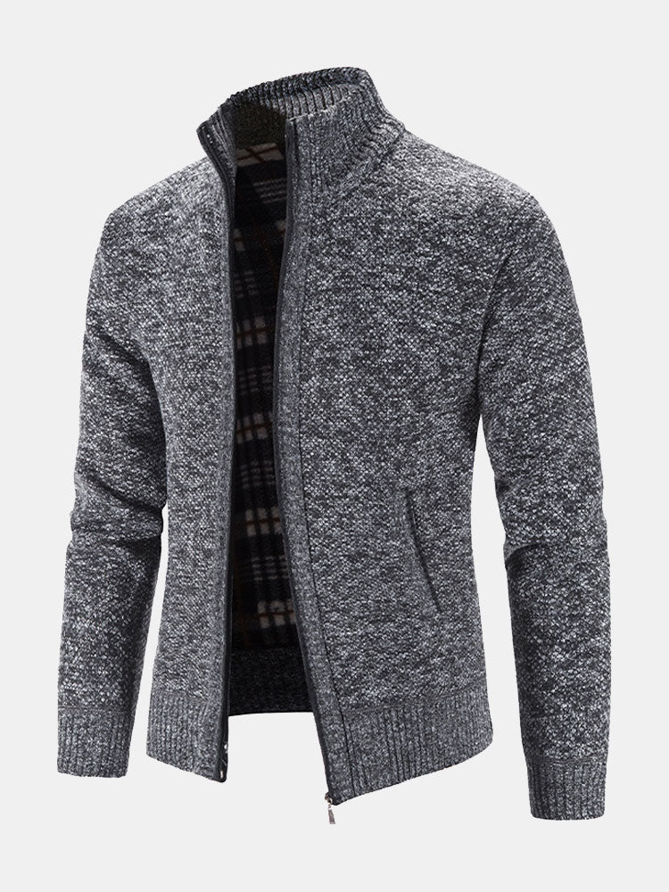 Plus Size 2XL Zip Up Sweater